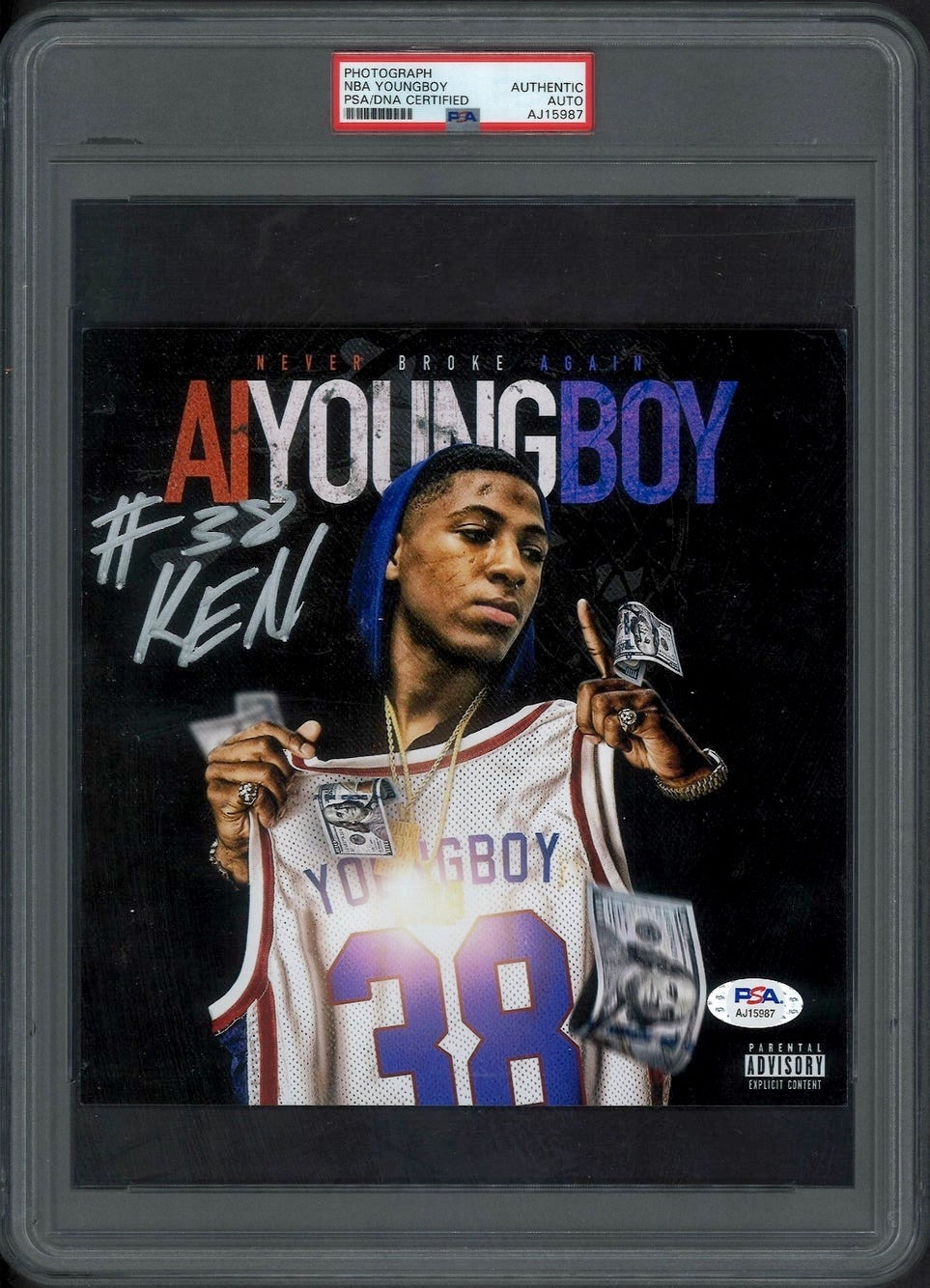 NBA Youngboy Signed Autographed 8x8 Photo “AI Youngboy” PSA/DNA Authen