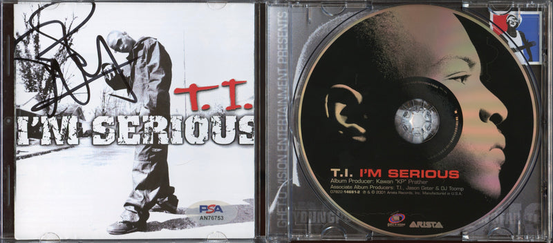 T.I. Signed Autographed CD “I’m Serious” PSA/DNA Authenticated