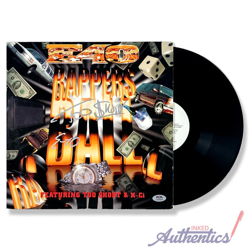 E-40 & Too Short Signed Autographed Vinyl LP “Rappers Ball” PSA/DNA Authenticated