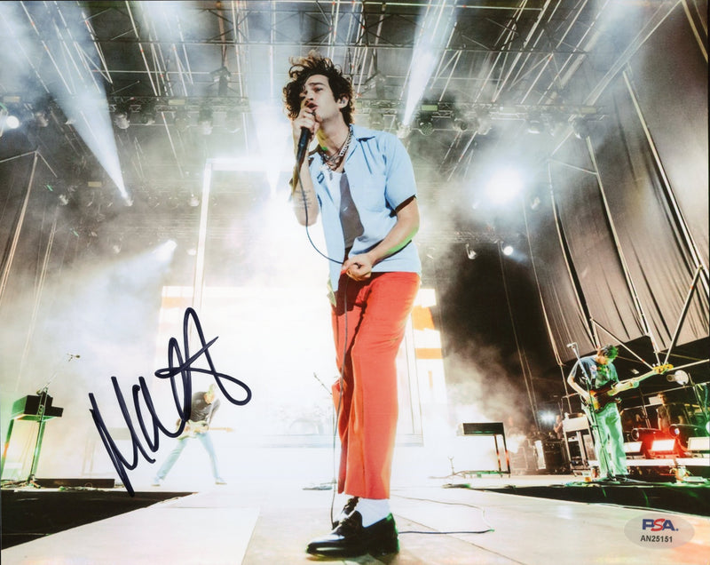 Matt Healy Signed Autographed The 1975 8x10 Photo PSA/DNA Authenticated