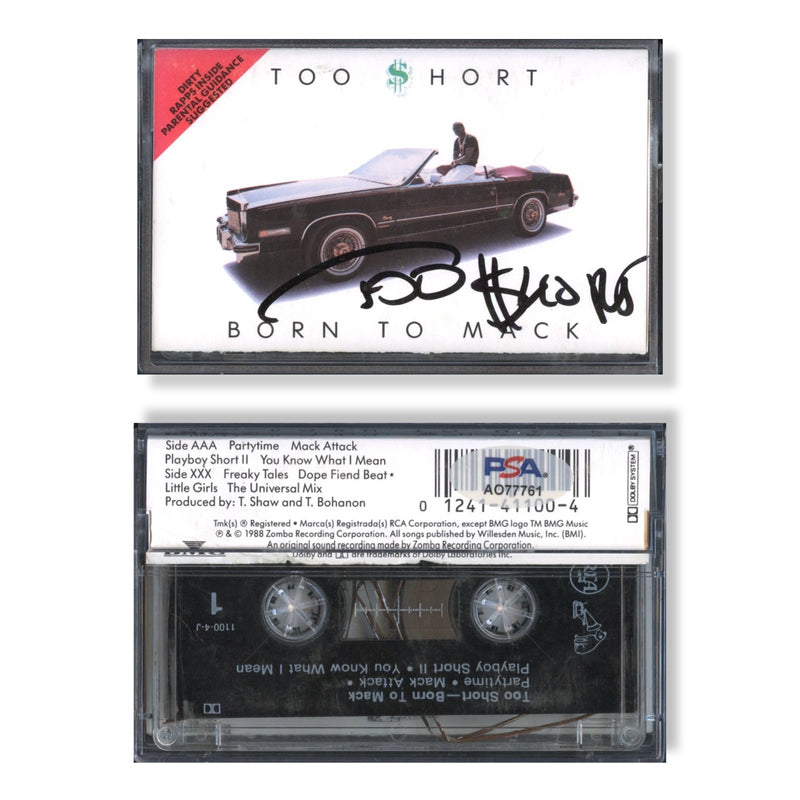 Too Short Signed Autographed Cassette Tape “Born To Mack” PSA/DNA Authenticated