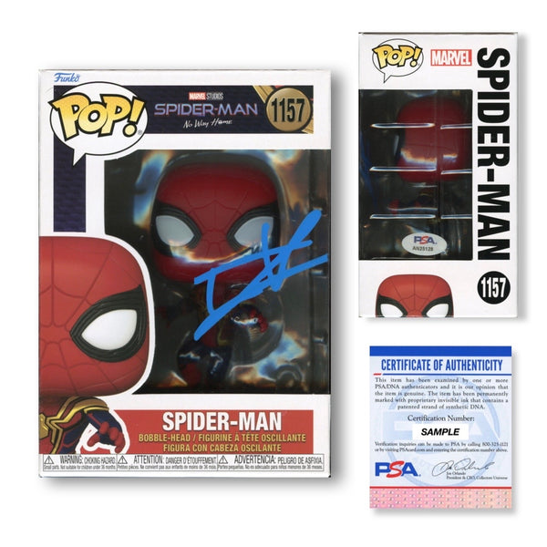 Tom Holland Signed Autographed Funko Pop #1157 Spider-Man PSA/DNA Authenticated