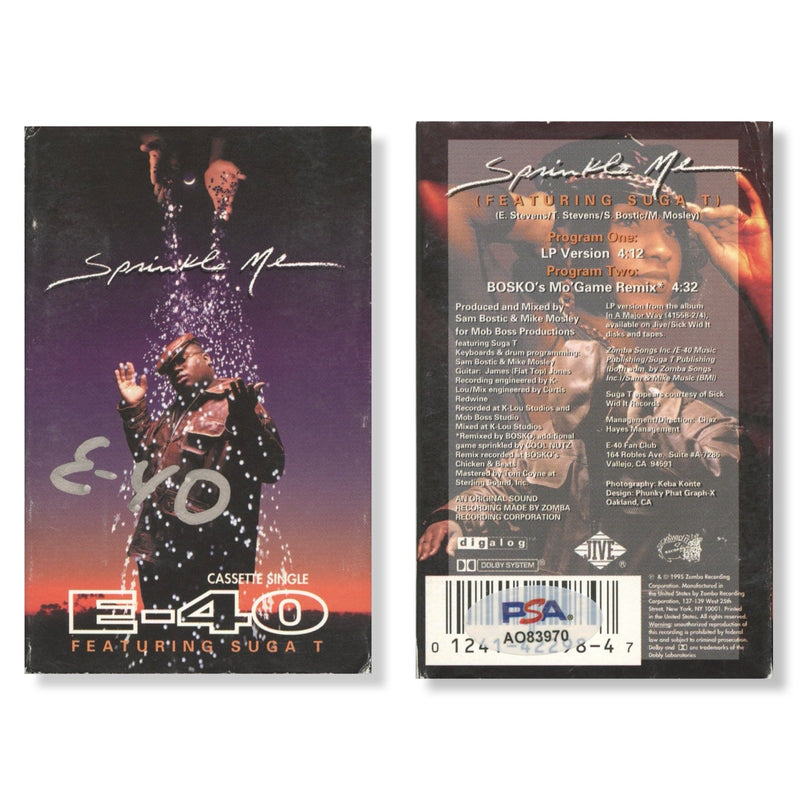 E-40 Signed Autographed Cassette Tape "Sprinkle Me" PSA/DNA Authenticated