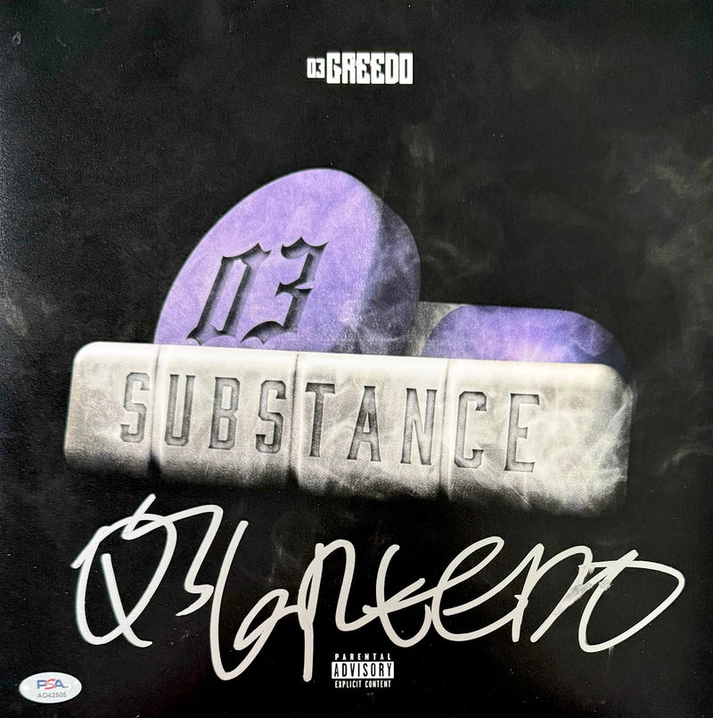 03 Greedo Signed Autographed 12x12 Photo “Substance” PSA/DNA Authenticated