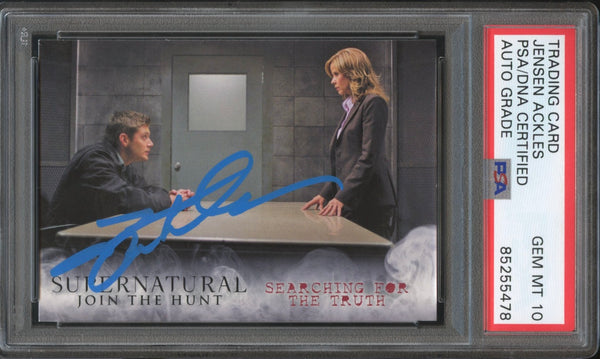 2014 Cryptozoic Supernatural #32 Jensen Ackles Auto PSA/DNA 10 GEM MINT