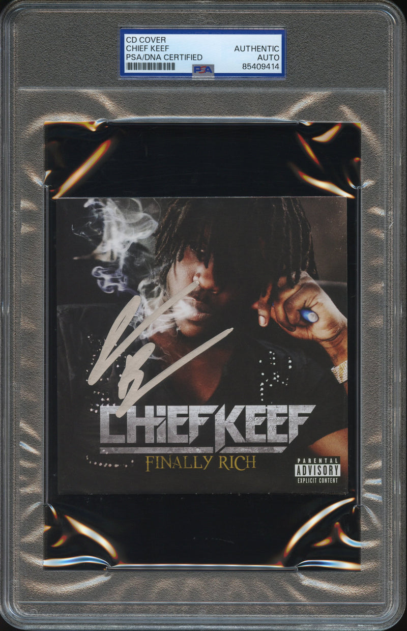 Chief Keef Signed Autographed CD Cover “Finally Rich” PSA/DNA Authenticated