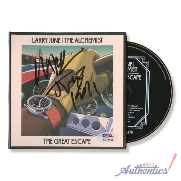 Larry June Signed Autographed CD “The Great Escape” PSA/DNA Authenticated