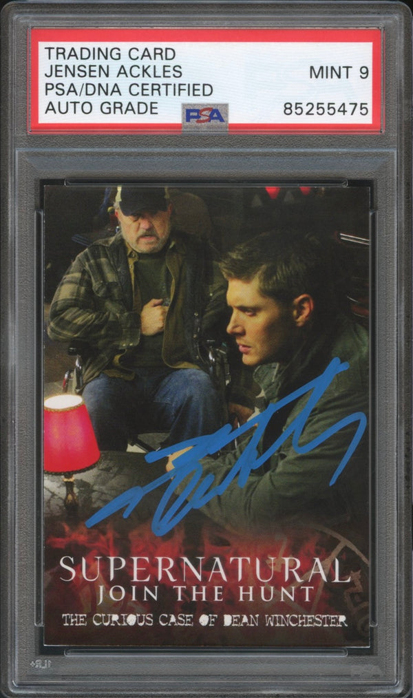 2016 Cryptozoic Supernatural #30 Jensen Ackles Auto PSA/DNA 9 MINT