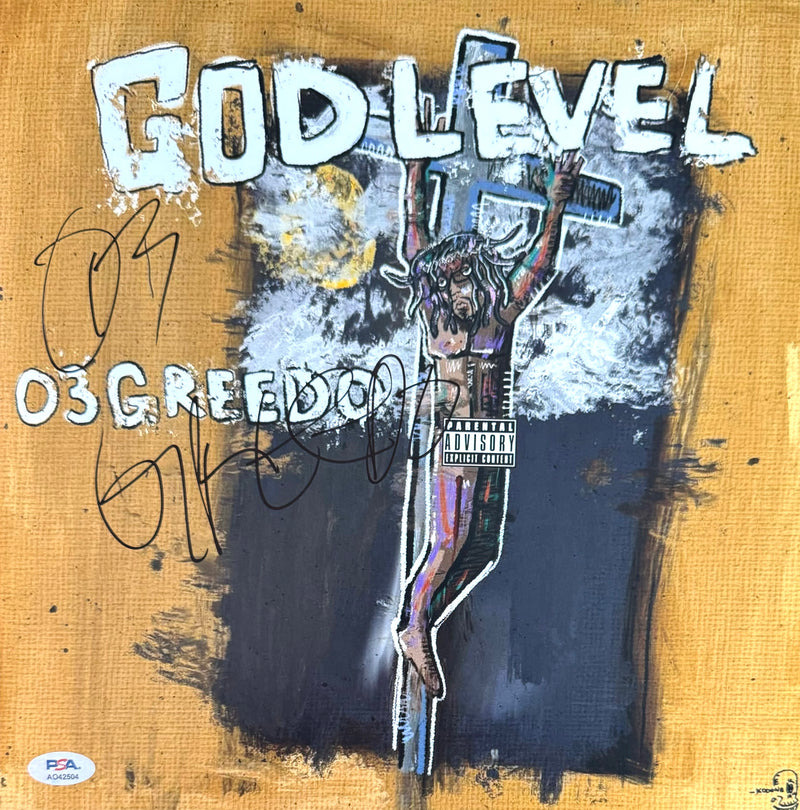 03 Greedo Signed Autographed 12x12 Photo “God Level” PSA/DNA Authenticated