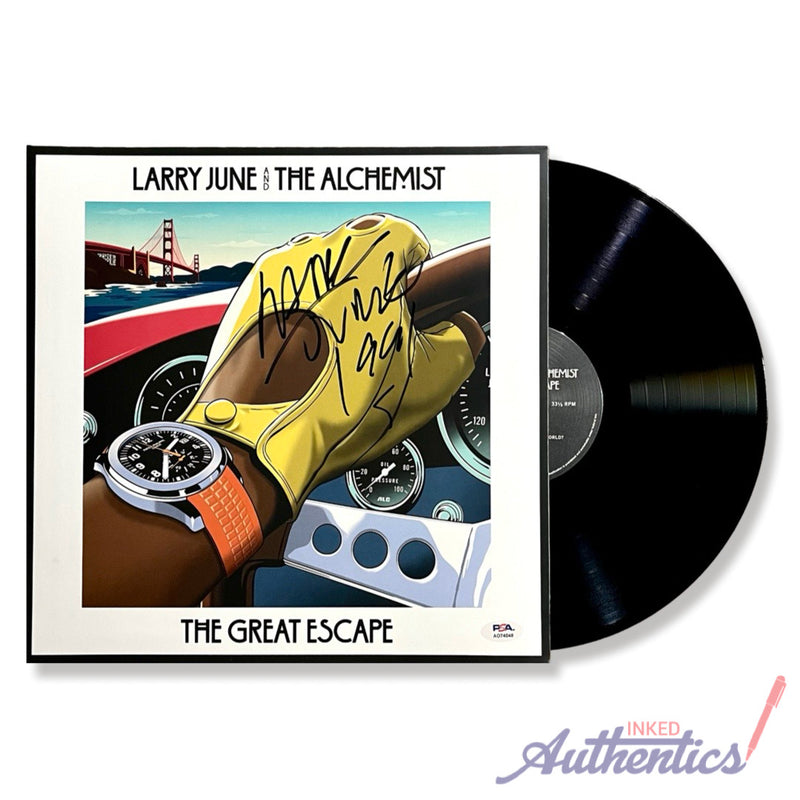 Larry June Signed Autographed Vinyl LP “The Great Escape” PSA/DNA Authenticated