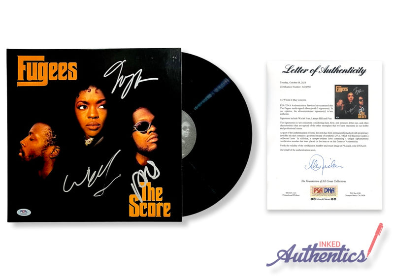 Fugees Signed Autographed Vinyl LP “The Score” PSA/DNA Authenticated