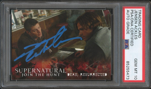 2016 Cryptozoic Supernatural #2 Jensen Ackles Dean Resurrected Auto PSA/DNA 10 GEM MINT