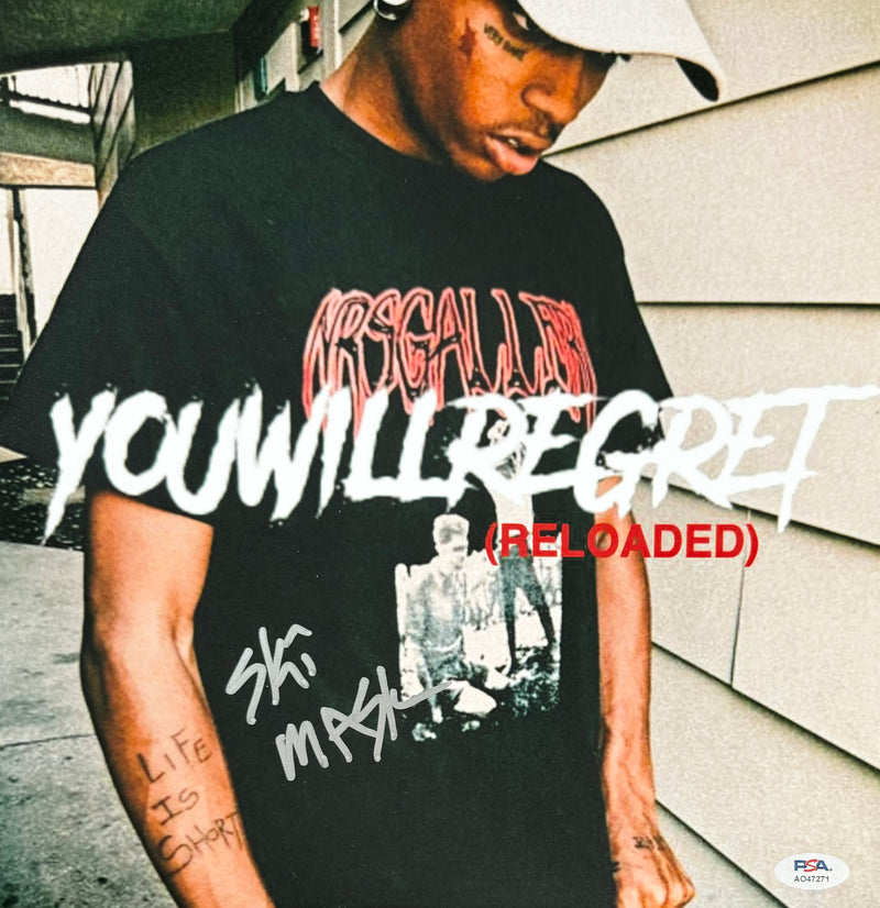 Ski Mask The Slump God Signed Autographed 12x12 Photo "You Will Regret" PSA/DNA Authenticated