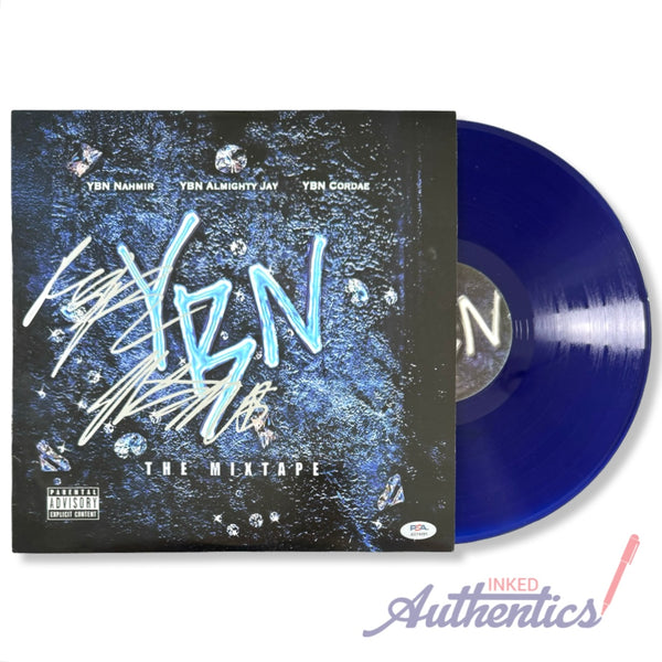 YBN Nahmir Signed Autographed Vinyl LP “YBN: The Mixtape” PSA/DNA Authenticated