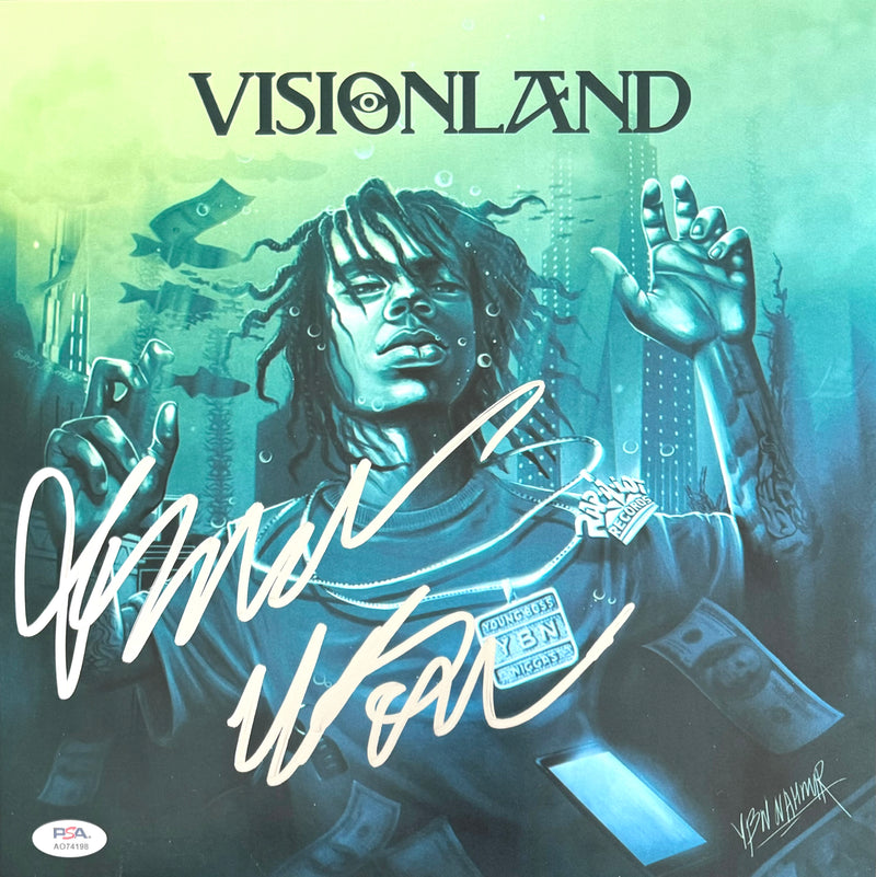 YBN Nahmir Signed Autographed 12x12 Photo “VISIONLAND” PSA/DNA Authenticated