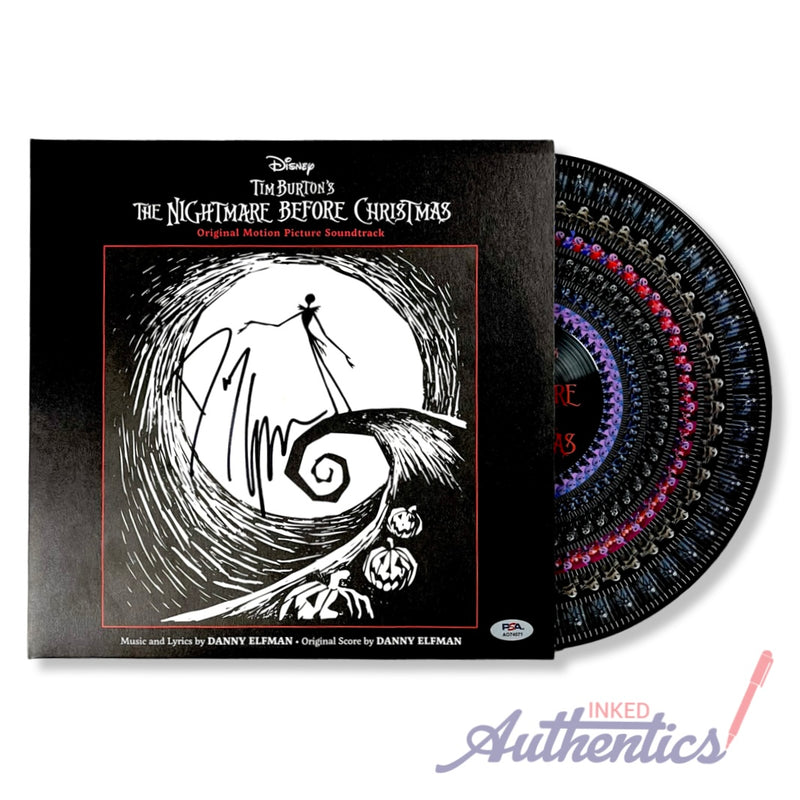 Danny Elfman Signed Autographed Vinyl LP "The Nightmare Before Christmas" PSA/DNA Authenticated