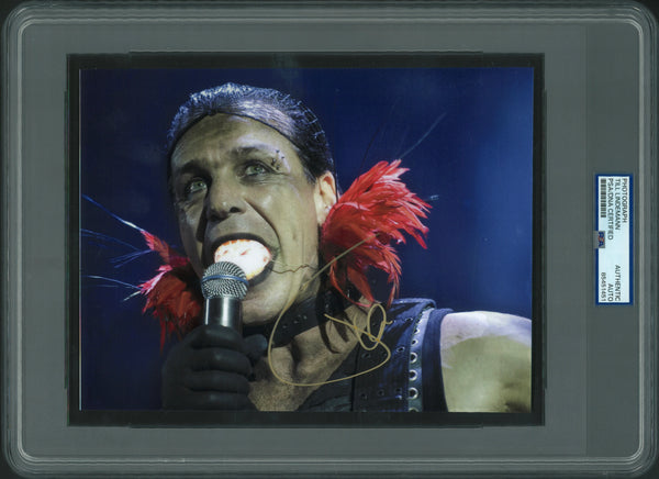 Till Lindemann Signed Autographed Photo PSA/DNA Authenticated