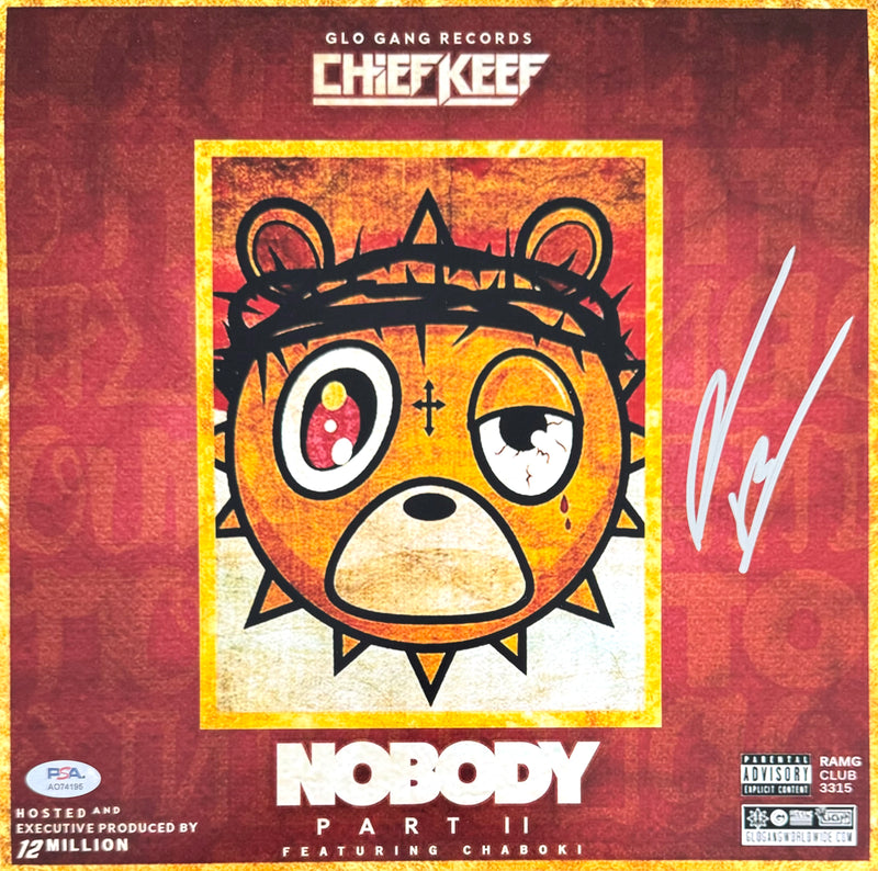 Chief Keef Signed Autographed 12x12 Photo "Nobody 2" PSA/DNA Authenticated