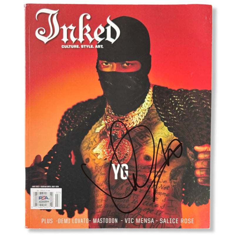 YG Signed Autographed Inked Magazine PSA/DNA Authenticated