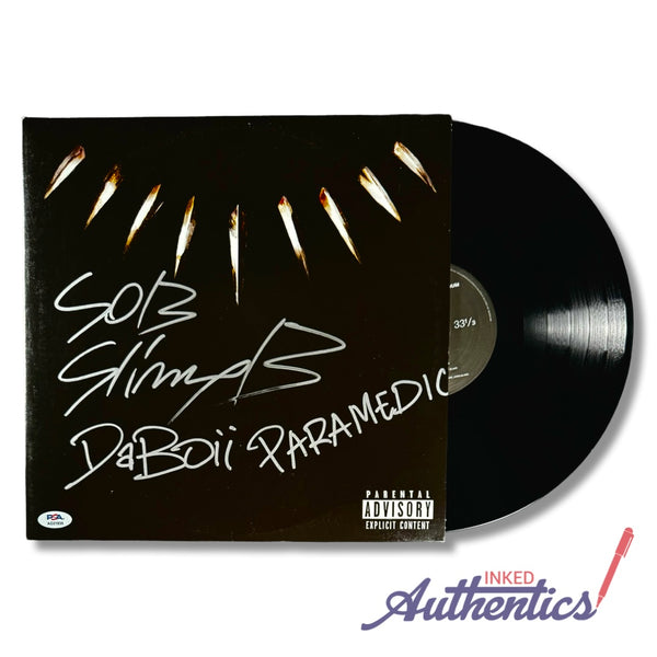 SOB x RBE Signed Autographed Vinyl LP "Black Panther" PSA/DNA Authenticated