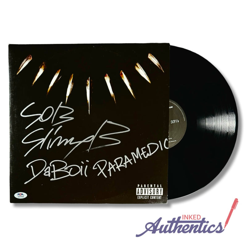 SOB x RBE Signed Autographed Vinyl LP "Black Panther" PSA/DNA Authenticated