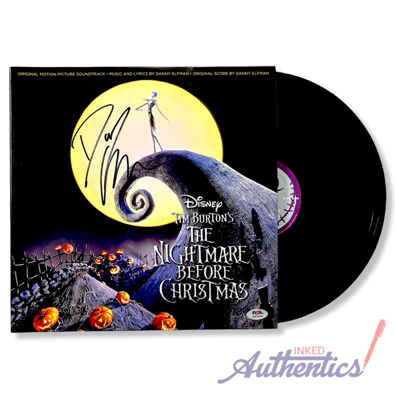 Danny Elfman Signed Autographed Vinyl LP "The Nightmare Before Christmas" PSA/DNA Authenticated