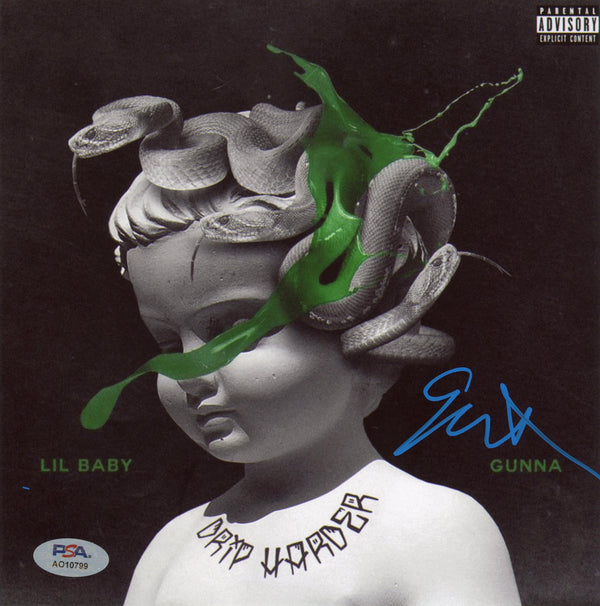 Gunna Signed Autographed 8x8 Photo "Drip Harder" PSA/DNA Authenticated