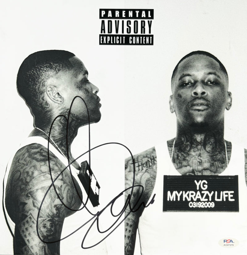 YG Signed Autographed 12x12 Photo "My Krazy Life" PSA/DNA Authenticated