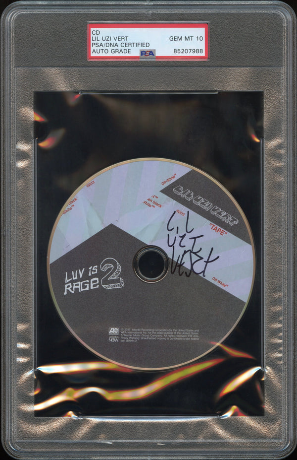 Lil Uzi Vert Signed Autographed CD “Luv Is Rage 2” PSA/DNA 10 Gem Mint