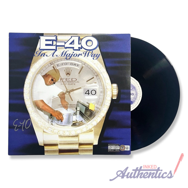 E-40 Signed Autographed Vinyl LP "In A Major Way" Beckett Authenticated