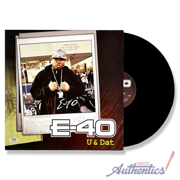 E-40 Signed Autographed Vinyl LP "U & Dat" PSA/DNA Authenticated