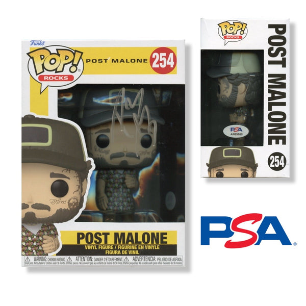 Post Malone Signed Autographed #254 Funko Pop PSA/DNA Authenticated