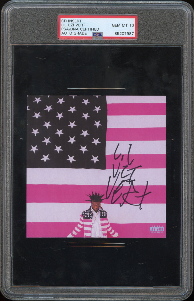 Lil Uzi Vert Signed Autographed CD Cover “Pink Tape” PSA/DNA 10 Gem Mint