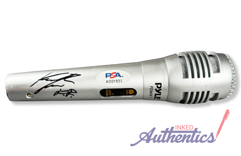 Fuerza Regida Signed Autographed Microphone PSA/DNA Authenticated