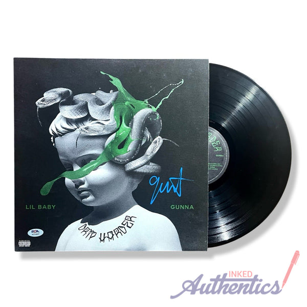 Gunna Signed Autographed Vinyl LP "Drip Harder" PSA/DNA Authenticated