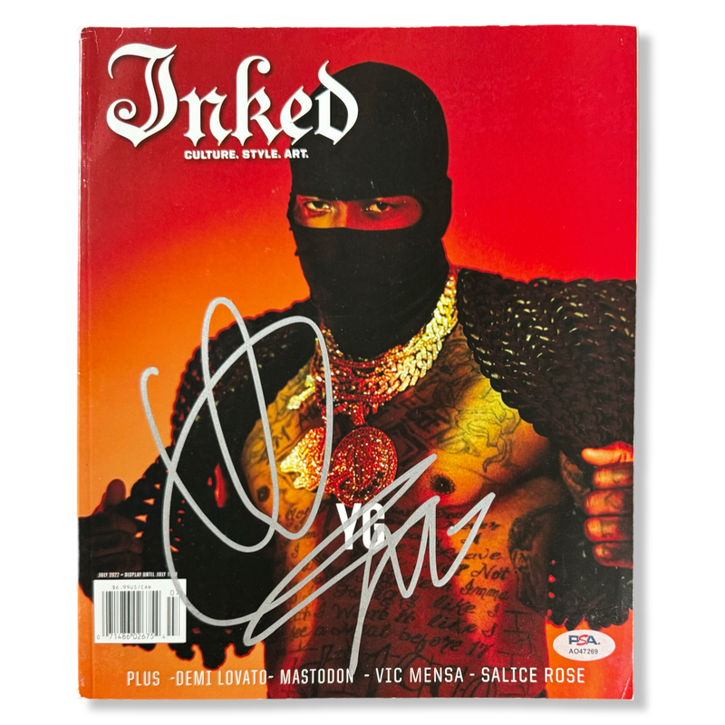 YG Signed Autographed Inked Magazine PSA/DNA Authenticated