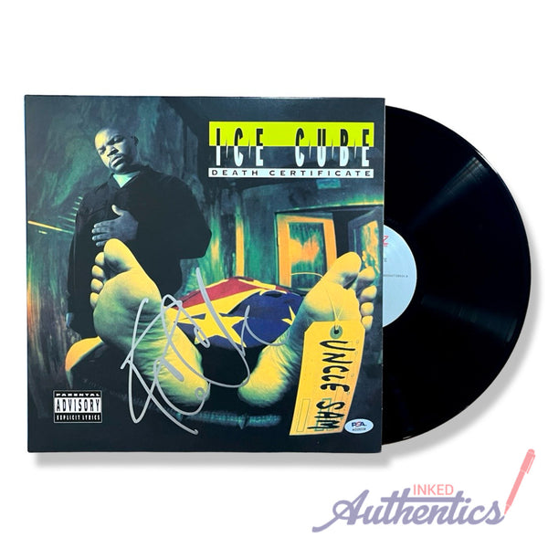 Ice Cube Signed Autographed Vinyl LP “Death Certificate” PSA/DNA Authenticated