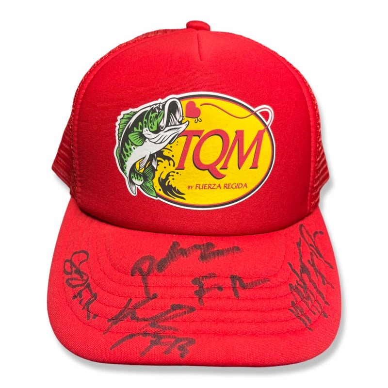 Fuerza Regida Signed Autographed "TQM" Hat PSA/DNA Authenticated