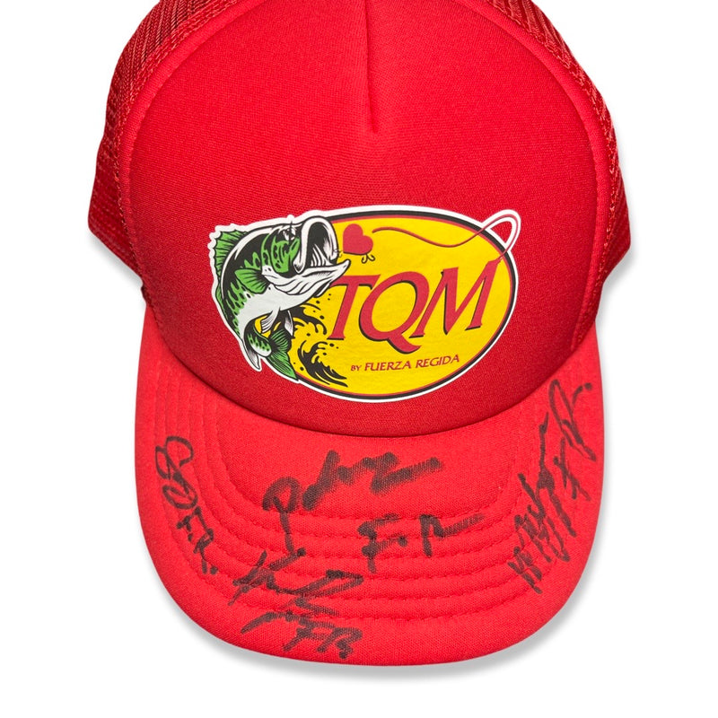 Fuerza Regida Signed Autographed "TQM" Hat PSA/DNA Authenticated