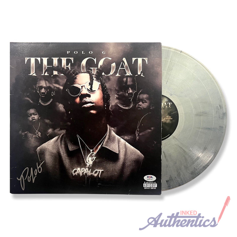 Polo G Signed Autographed Vinyl LP "The Goat" PSA/DNA Authenticated