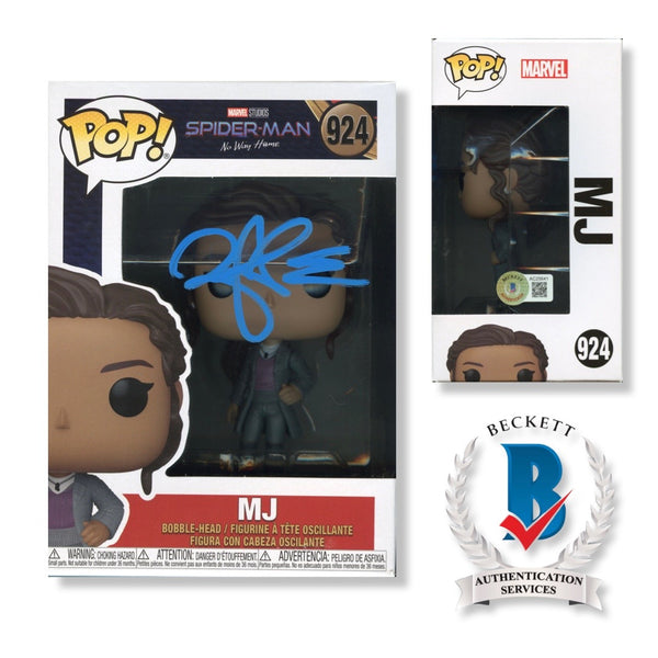 Zendaya Signed Autographed Funko Pop #924 MJ Beckett Authenticated