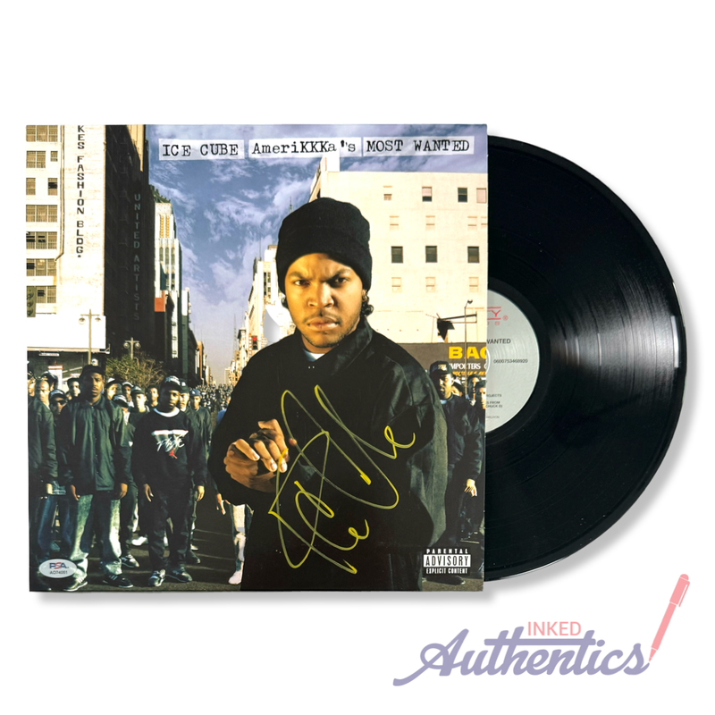 Ice Cube Signed Autographed Vinyl LP “AmeriKKKa's Most Wanted” PSA/DNA Authenticated