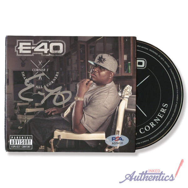 E-40 Signed Autographed CD "Sharp On All 4 Corners" PSA/DNA Authenticated