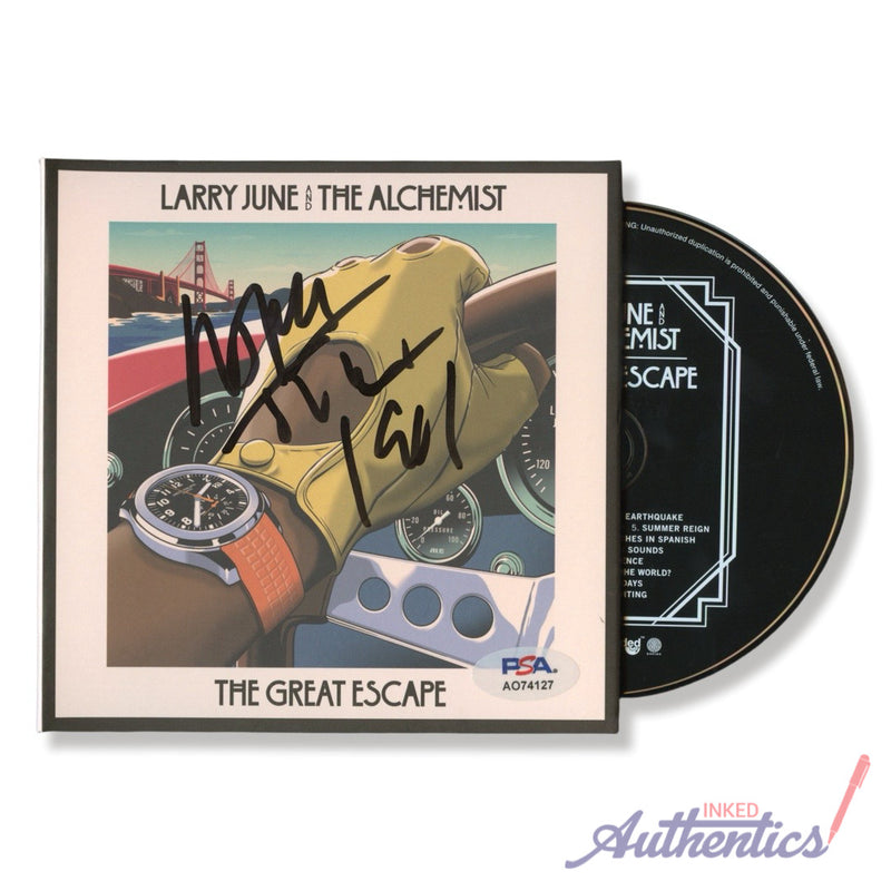 Larry June Signed Autographed CD “The Great Escape” PSA/DNA Authenticated