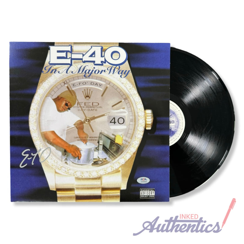 E-40 Signed Autographed Vinyl LP "In a Major Way" PSA/DNA Authenticated