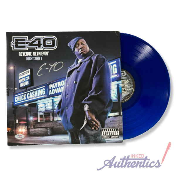 E-40 Signed Autographed Vinyl LP "Revenue Retrievin': Night Shift" PSA/DNA Authenticated