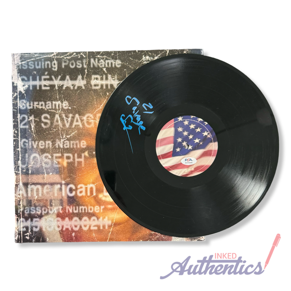 21 Savage Signed Autographed Vinyl LP "American Dream" PSA/DNA Authenticated