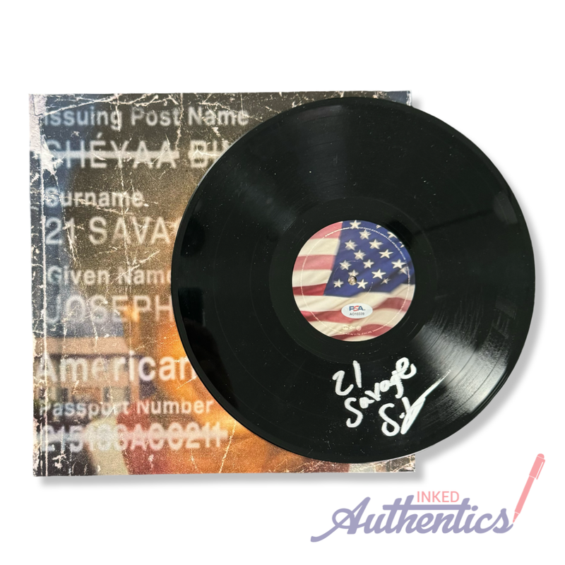 21 Savage Signed Autographed Vinyl LP "American Dream" PSA/DNA Authenticated