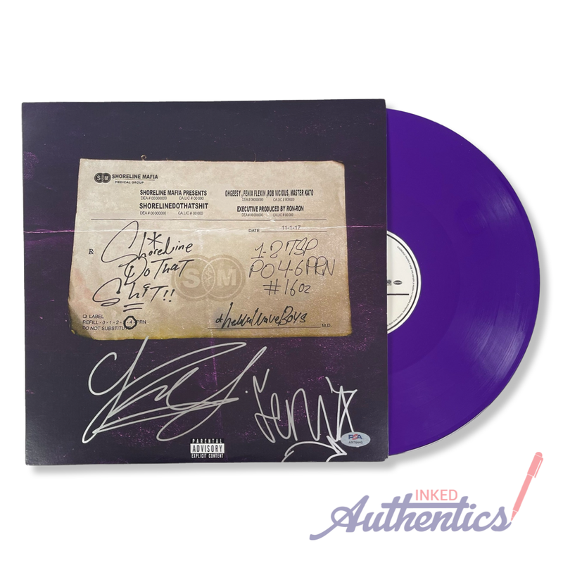 Shoreline Mafia Signed Autographed Vinyl LP "ShorelineDoThatShit” PSA/DNA Authenticated