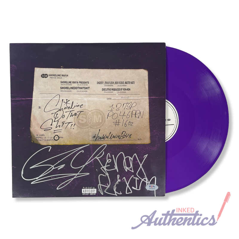 Shoreline Mafia Signed Autographed Vinyl LP "ShorelineDoThatShit” PSA/DNA Authenticated